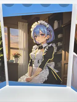 Trifold Card - Goddess Story - Fold Anime Bikini - Rem - Rare! - Read Des - Image 3