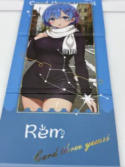 Trifold Card - Goddess Story - Fold Anime Bikini - Rem - Rare! - Read Des - Image 5