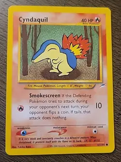 Pokemon TCG Cyndaquil Neo Destiny Card 61/105 Unlimited Common - Image 1