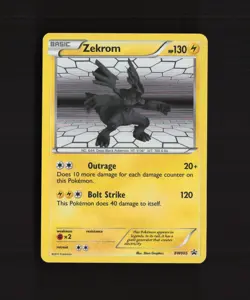 Zekrom BW005 Black & White Black Star Promo Holo Pokemon Card LP - Image 1