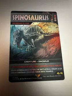 Spinosaurus - Regisaur Alpha (Rainbow Foil) Secret Lair Drop Foil - Image 1