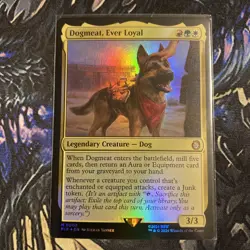 *FOIL* Dogmeat Ever Loyal Universes Beyond: Fallout 0002 NM MTG - Image 1