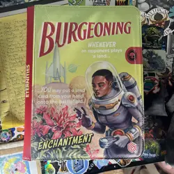 MTG Edge of Eternities Zipfolio 360 18 Pocket Binder Burgeoning LIGHTLY USED - Image 1