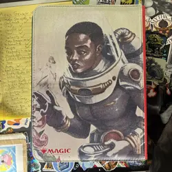 MTG Edge of Eternities Zipfolio 360 18 Pocket Binder Burgeoning LIGHTLY USED - Image 2