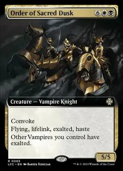 1 x Order of Sacred Dusk - Extended Art - Commander: The Lost Caverns of Ixalan - Image 1