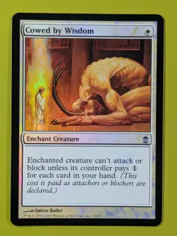 FOIL Cowed by Wisdom x1 Saviors of Kamigawa 1x Magic the Gathering MTG - Image 1