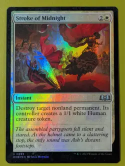 FOIL Stroke of Midnight x1 Wilds of Eldraine 1x Magic the Gathering MTG - Image 1