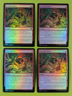 FOIL Sazacap's Brew x4 Bloomburrow 4x Playset Magic the Gathering MTG - Image 1