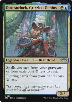 Doc Aurlock, Grizzled Genius U Outlaws of Thunder Junction 201 NM - Image 1