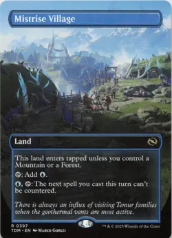 Mistrise Village (Borderless) R Tarkir: Dragonstorm 397 NM MTG - Image 1