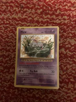Pokemon Mew TCG Evolutions 53/108 Reverse Holo Holo Rare MP Condition - Image 1