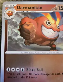Darmanitan 016/094 Reverse Holo Uncommon Phantasmal Flames Pokemon TCG - Image 2