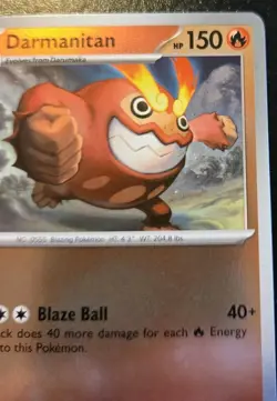 Darmanitan 016/094 Reverse Holo Uncommon Phantasmal Flames Pokemon TCG - Image 3