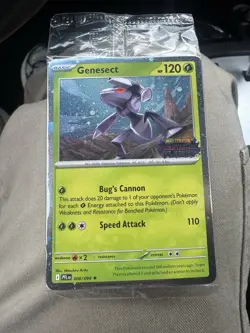 Pokemon TCG Genesect 008 Mega Evolution Phantasmal Flames Best Buy Promo SEALED - Image 1