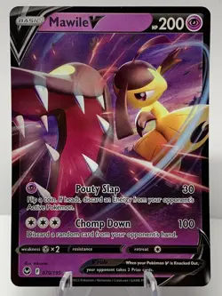 Pokemon Mawile V 070/195 Silver Tempest Sword & Shield ULTRA RARE - Image 2