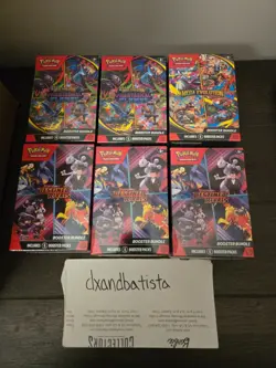 *SHIP NOW* Lot 6x Pokemon Destined Rivals Phantasmal Flames Mega Booster Bundle - Image 1