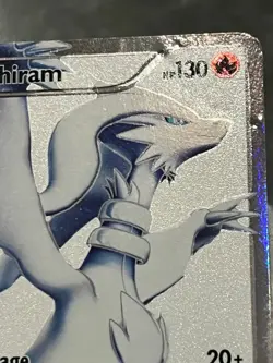 Pokemon TCG Reshiram 113/114 Black & White Full Art Holo Heavily Played - Image 4
