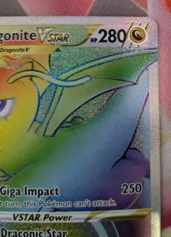 Dragonite VStar 081/078 Pokemon GO Full Art Rainbow Secret Rare Near Mint (NM) - Image 4