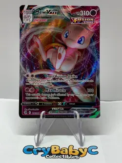 Pokemon Mew VMAX 114/264 Fusion Strike Sword & Shield ULTRA RARE - Image 1