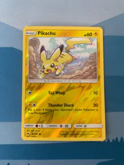 Pikachu 40/147 Burning Shadows Common Reverse Holo Pokemon TCG Card - Image 1