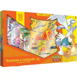 [NEW & SEALED] Pokemon TCG Tag Team Reshiram & Charizard GX Premium Collection - Image 1