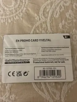 Sealed Yveltal 088/132 Reverse Holo Mega Evolution Pokemon GAMESTOP PROMO - Image 2