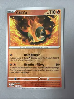 Pokemon TCG * Paradox Rift * 29/182 Chi-Yu REVERSE HOLO Rare * FRESH PK - Image 1