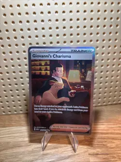 Pokemon TCG Giovanni's Charisma Special Illustration Rare Scarlet & Violet 151 - Image 1
