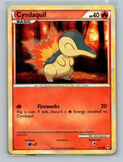 Pokemon TCG Cyndaquil 55/95 Call of Legends Normal HP - Image 1