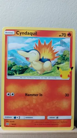 Cyndaquil [NM] - Pokemon TCG Mcdonalds 25th Anniversary 10/25 [Non Holo Promo] - Image 1