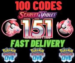100x 151 Codes Booster Pokemon TCG LIVE - PTCGL - SENT FAST - Image 1