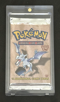 First Edition 💎 Pokemon Fossil Booster Pack - Aerodactyl Art - WotC 1999 - Image 1