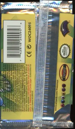 1999 Pokemon SPANISH Unlimited Base Set Venusaur Booster Pack OPENED EMPTY - Image 2