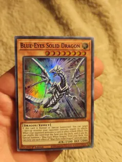 YuGiOh Blue-Eyes Solid Dragon (Purple) LDS2-EN014 Ultra Rare 1st Edition - Image 1