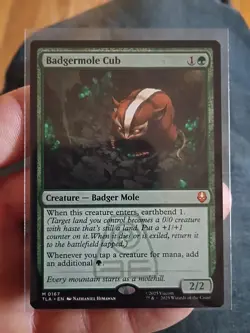 Badgermole Cub Prerelease Cards Foil - Image 1