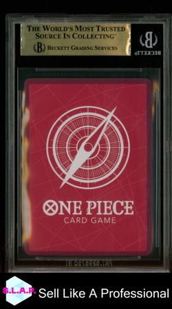 MONKEY.D.LUFFY L 2022 ONE PIECE CARD GAME LECAFIG PROMO JAPANESE ST01001 BGS 9.5 - Image 2