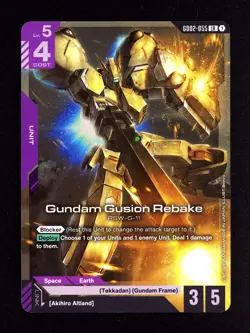 Gundam Card Game Gundam Gusion Rebake GD02-055 LR English - Image 1