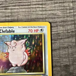 Pokemon TCG Clefable Holo Unlimited Rare Card Jungle Base Set 1/64 LP/MP - Image 3