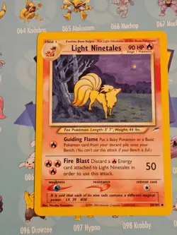 Pokemon Light Ninetails Unlimited Neo Destiny 50/105 NM Card - Image 1