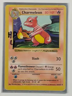 Charmeleon - 24/102 - Uncommon (Shadowless) Base Set - Pokemon Card - HP - Image 3