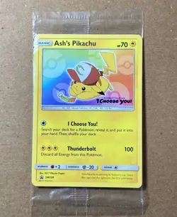 Ash’s Pikachu TCG SM108 Pokemon: The Movie “I Choose You” Promo Card (Sealed) - Image 1