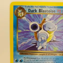 Dark Blastoise 20/82 Team Rocket Rare Non- Holo Pokemon Card TCG - Image 3