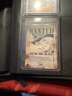 Sabo Wanted Poster Card SEC SP- OP13-120 - Carrying On His Will - English NM - Image 1