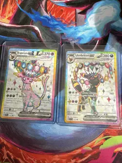 Pokemon TCG Umbreon and Espeon Ex Promo Card - Image 1