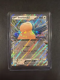 Pokemon TCG Snorlax ex 076/131 Prismatic Evolutions Stamp Stamped Promo Card -NM - Image 1