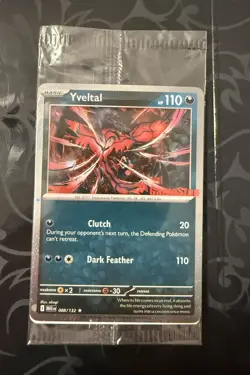 Pokemon Card TCG - Yveltal 088/132 - Holo Gamestop Stamp - Sealed Promo Rare - Image 1