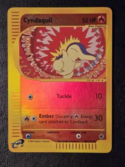 Cyndaquil 105/165 - Reverse Holo Common (Expedition) - Light Play Pokemon Card - Image 1