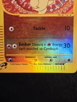 Cyndaquil 105/165 - Reverse Holo Common (Expedition) - Light Play Pokemon Card - Image 3
