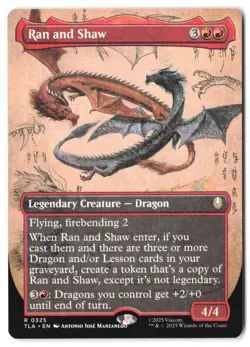 Ran and Shaw (Borderless) 325 MTG Avatar TLA NM - Image 1