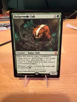 Misprint- MTG Badgermole Cub Avatar: The Last Airbender Regular - Image 1
